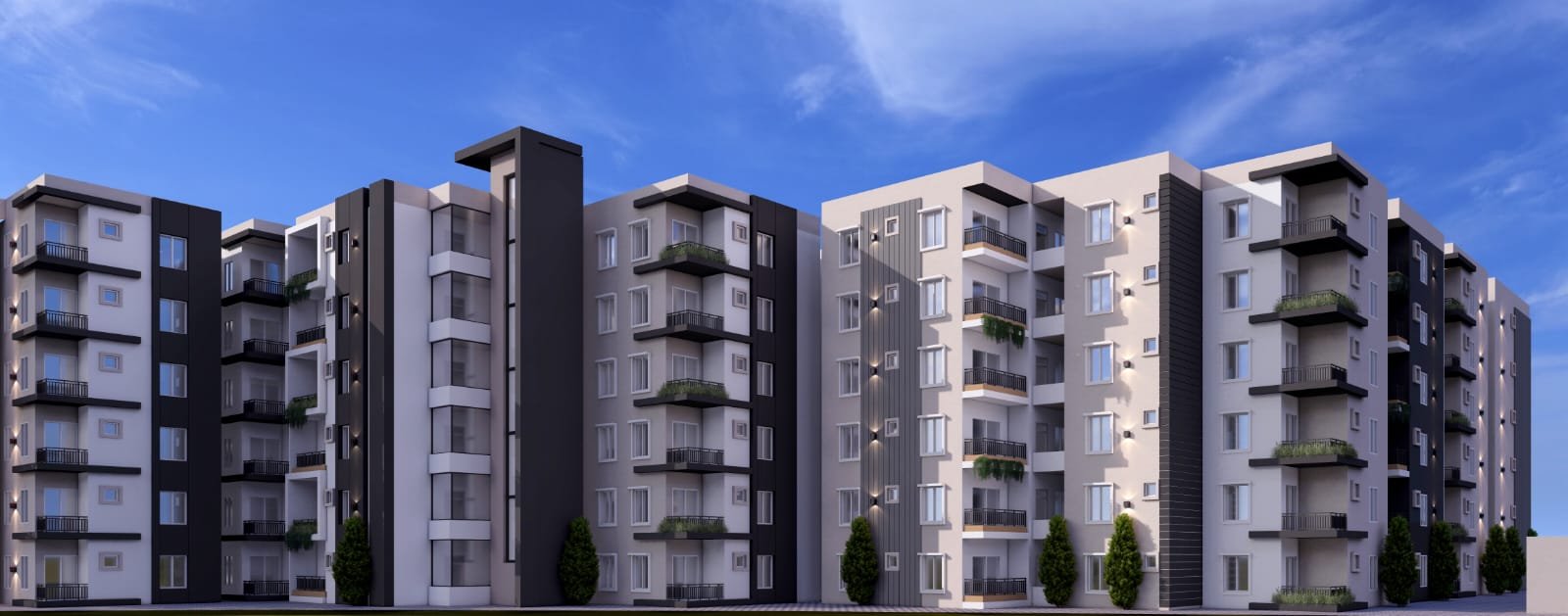 NSK Infra tower exterior and architecture, Ameenpur
