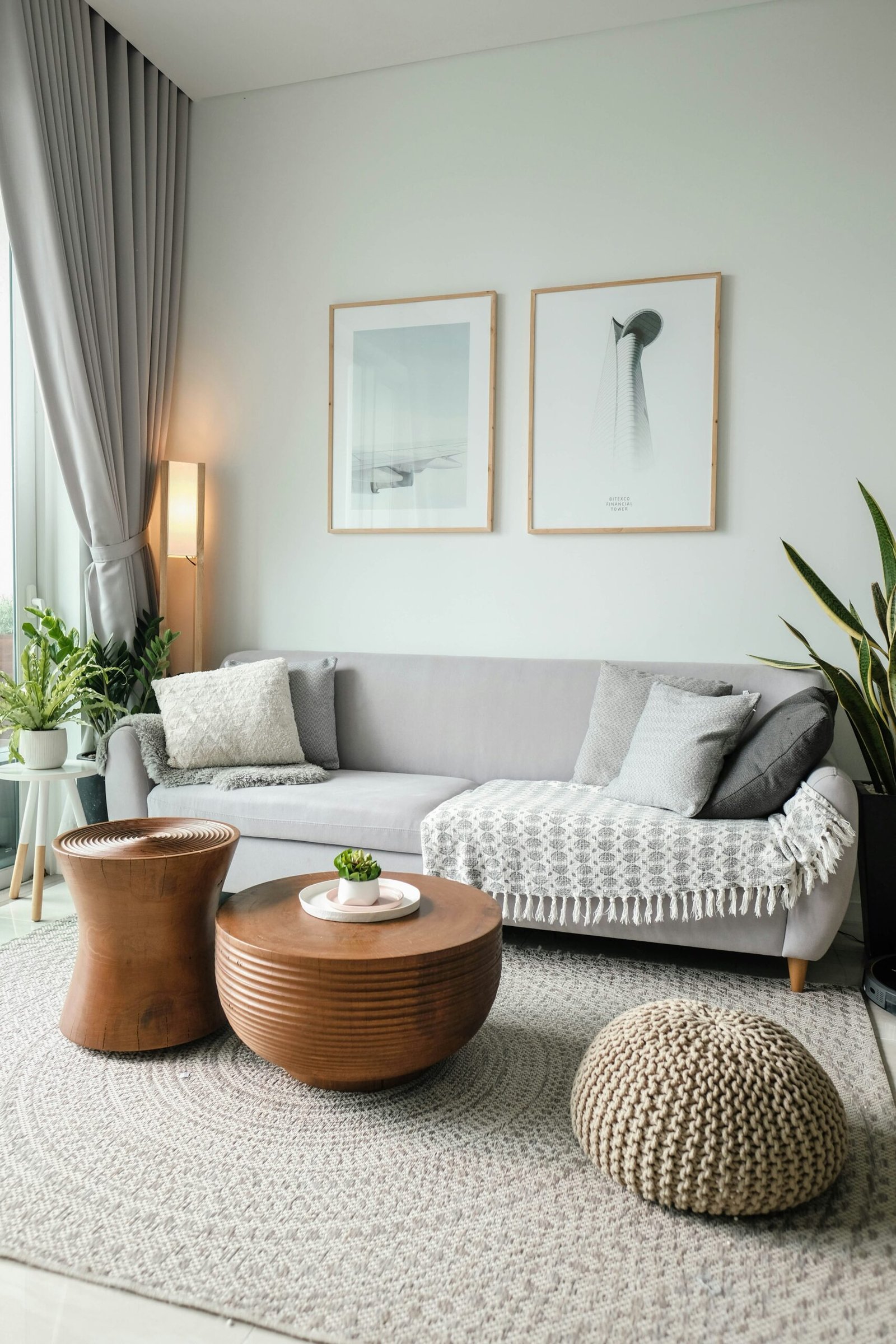 Living space interior at NSK Infra apartments